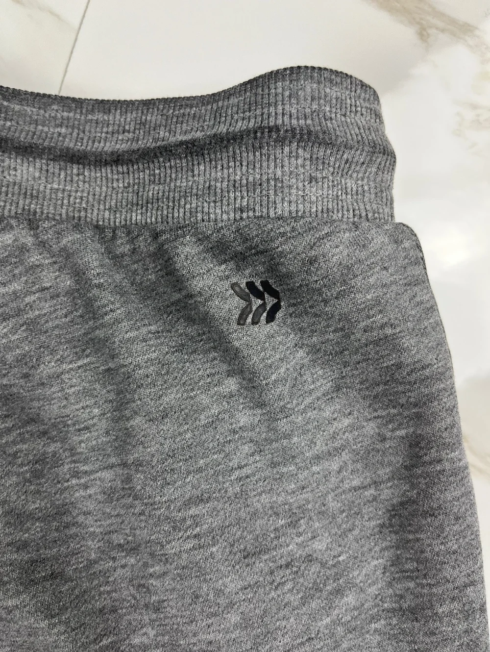 Men's Gray Cargo Sweatpants with Drawstring Waist